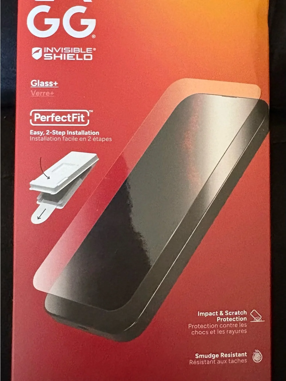 InvisibleShield GG Glass+ PerfectFit Screen Protector - Black